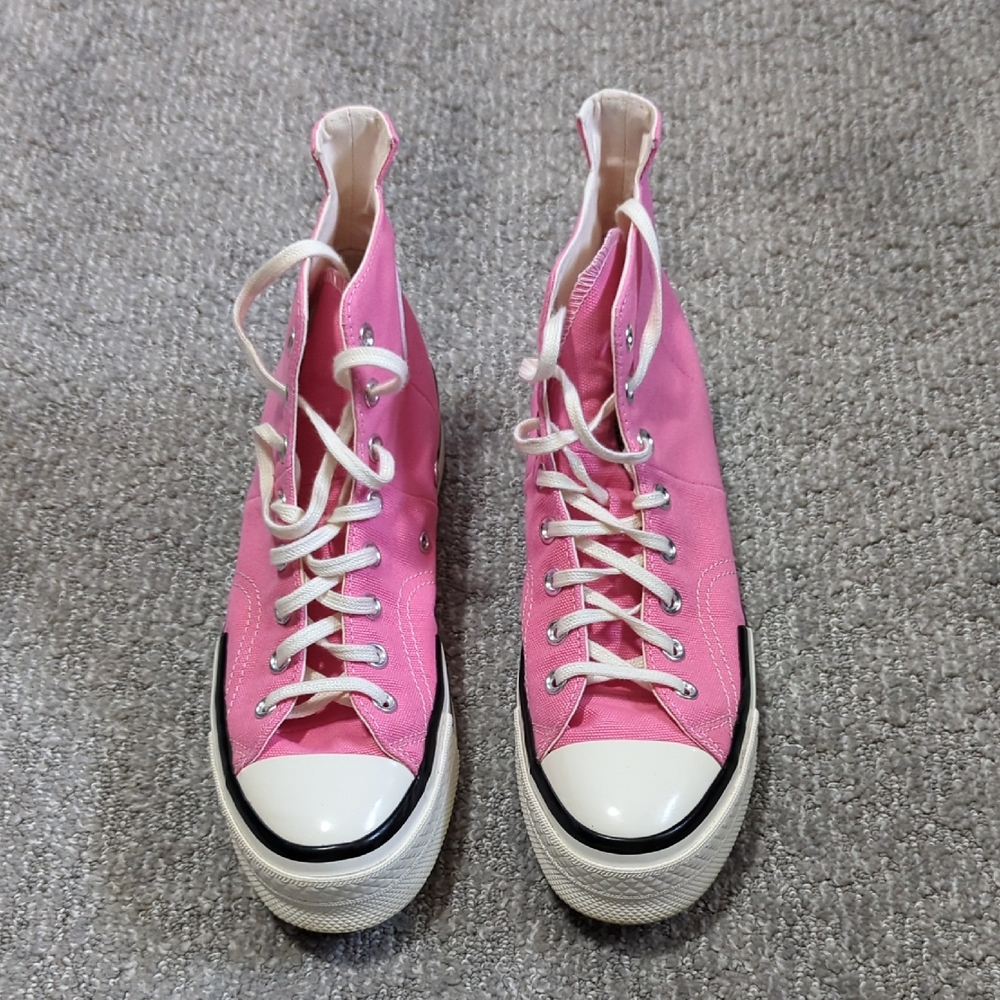 Converse Pink High-Top Platform Sneakers